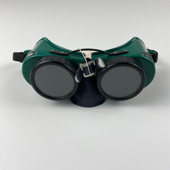 VTG Morsafe Goggles Safety Glasses Old Rockabilly Welding Steampunk NOS 707HXP